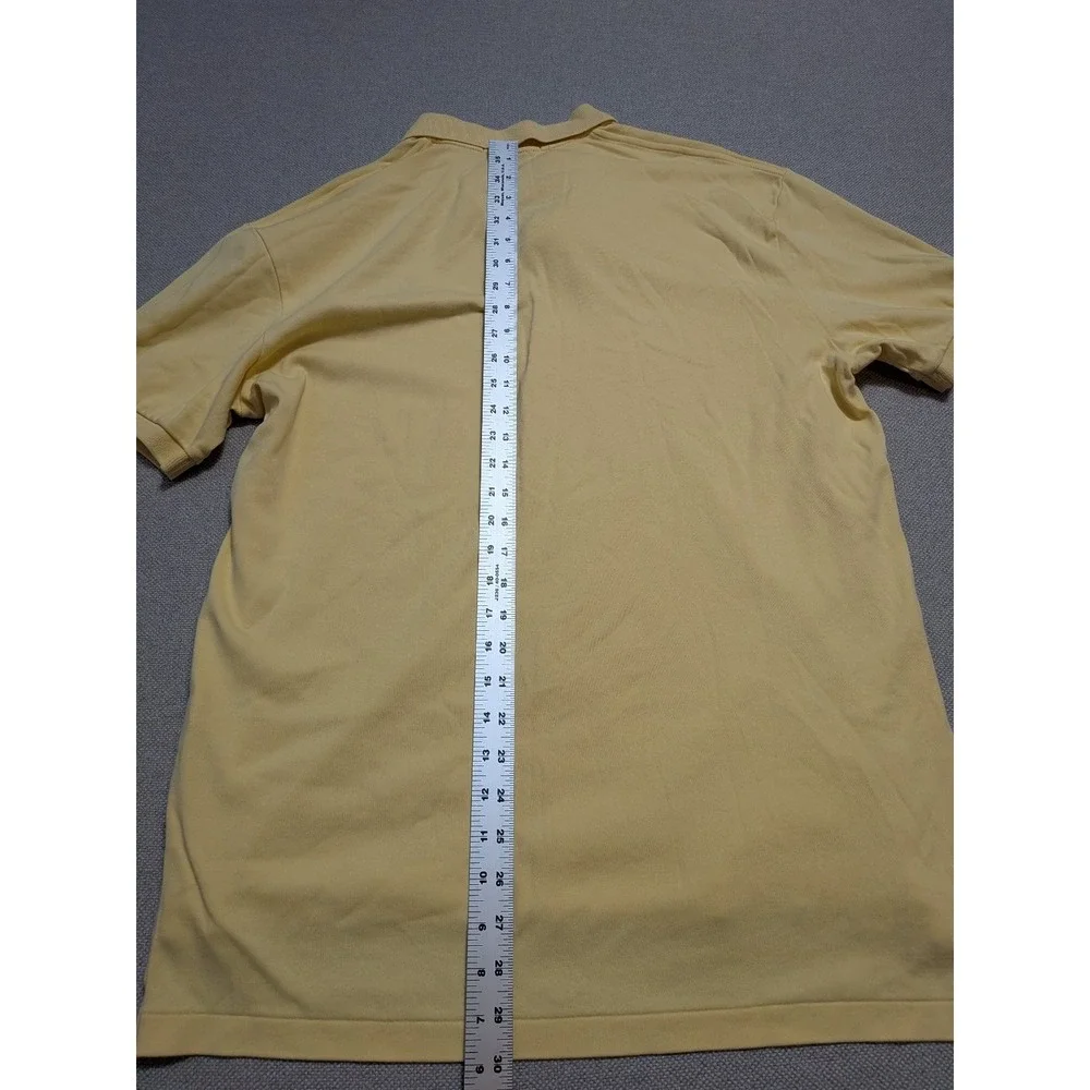 Polo Ralph Lauren Men's Polo Shirt Yellow Size L 100% Cotton Pony
